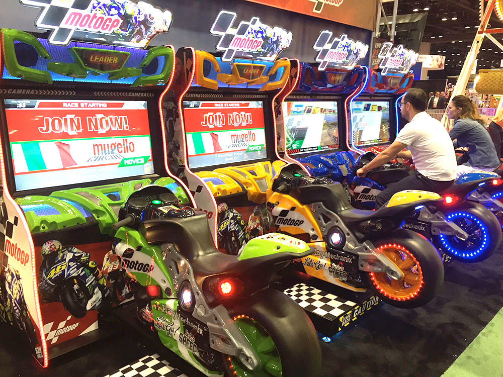MotoGP Authentic Motorcycle Racing Simulator Arcade Game Event Rent