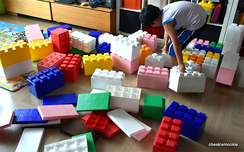 big foam lego blocks